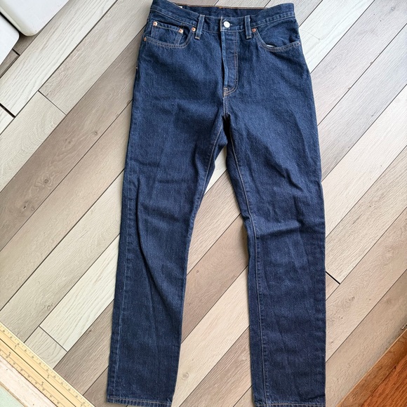 Levi's 501 Indigo Straight Leg Jeans - Picture 2 of 7